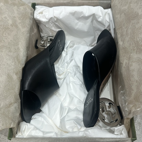 Gucci interlocking G leather mule - Picture 6 of 7